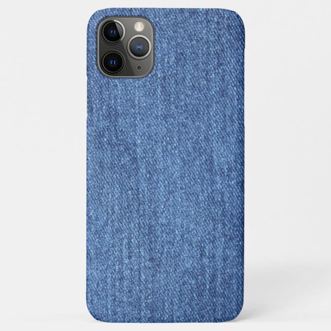 Capa Para iPhone Da Case-Mate Imagem de Textura de Denim Azul Branco (Verso)