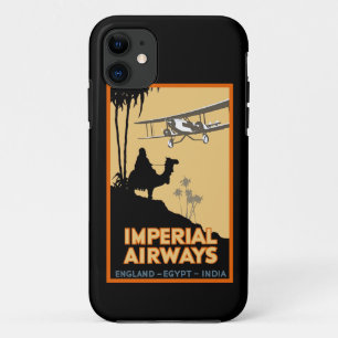 Capa Para iPhone Da Case-Mate Imperial Airways ~ Inglaterra - Egito - Índia