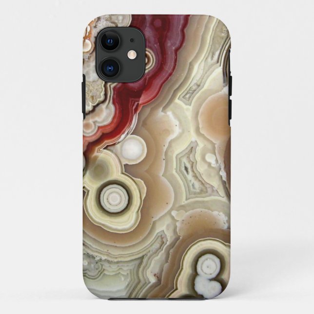 Capa Para iPhone Da Case-Mate Impressão #1 da pedra da ágata (Verso)