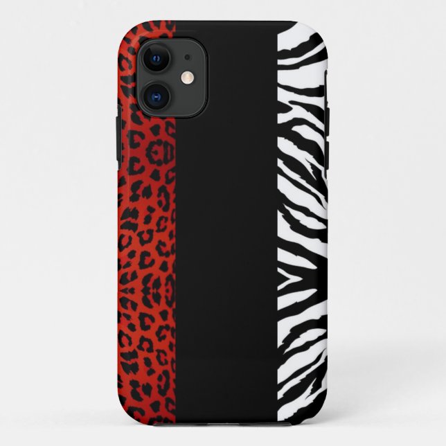 Capa Para iPhone Da Case-Mate Impressão animal feito sob encomenda vermelho do (Verso)
