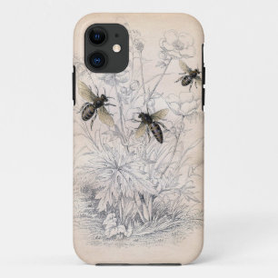 Capa Para iPhone Da Case-Mate Impressão da arte da abelha do mel do vintage