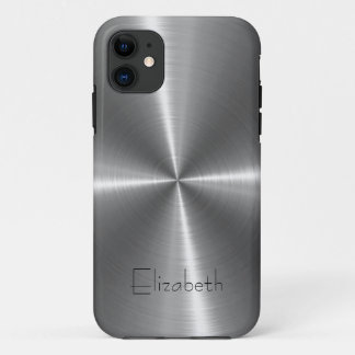 Capa Para iPhone Da Case-Mate Impressão de aço inoxidável prateado