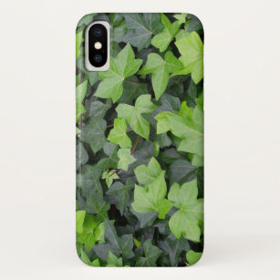 Capa Para iPhone X Impressão de Botânica de Ivy Verde