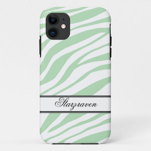 Capa Para iPhone Da Case-Mate Impressão em Zebra Verde iPhone 5 personalizada Ca (Verso)
