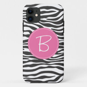 Capa Para iPhone Da Case-Mate Impressão Monogrammed da zebra da forma
