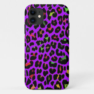 Capa Para iPhone Da Case-Mate Impressão roxo do leopardo do pop