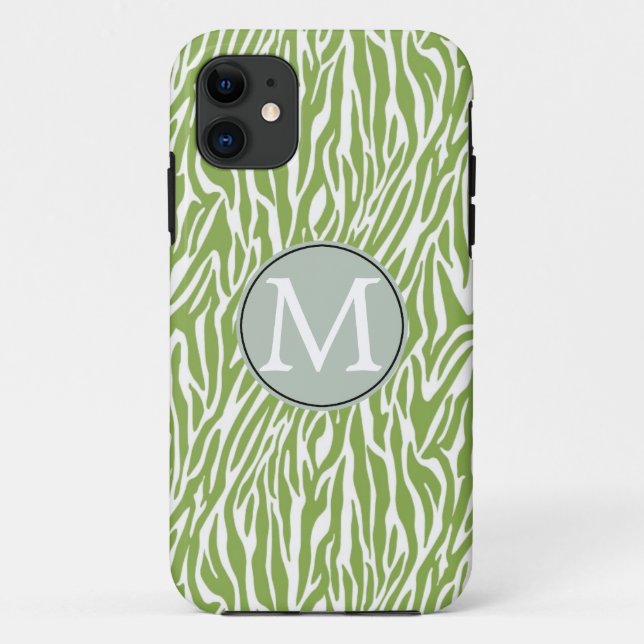 Capa Para iPhone Da Case-Mate Impressão Safari Zebra Verde (Verso)
