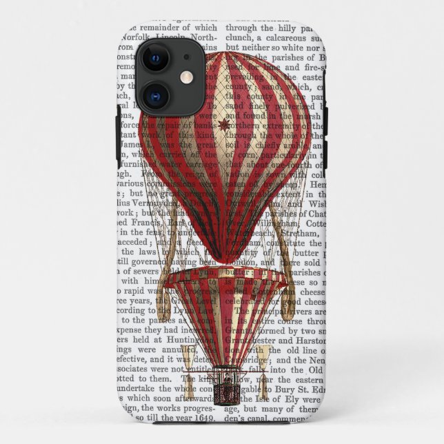 Capa Para iPhone Da Case-Mate Impressão Vermelho de Balão de Ar Quente (Verso)