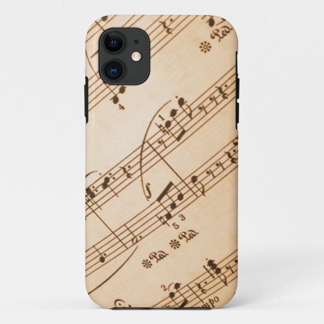 Capa Para iPhone Da Case-Mate Informações de Música Fundo (Verso)