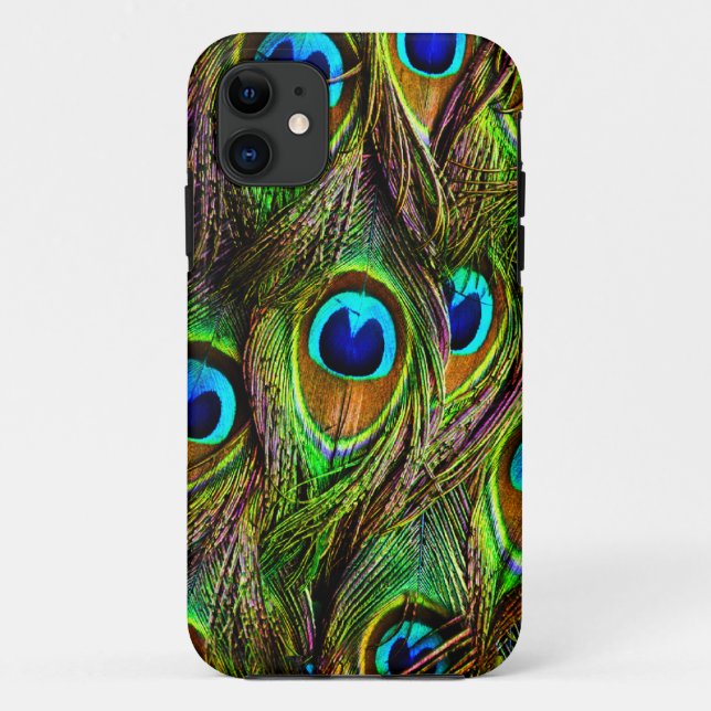 Capa Para iPhone Da Case-Mate Invasão de Penas de Peacock (Verso)