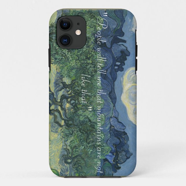 Capa Para iPhone Da Case-Mate iPhone 5/5S, oliveiras de Van Gogh & citações (Verso)
