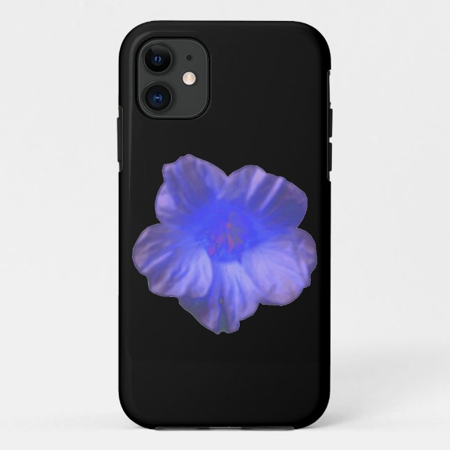 Capa Para iPhone Da Case-Mate iPhone 5 com Flor Nasturtium Azul (Verso)
