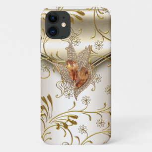 Capa Para iPhone Da Case-Mate iPhone 5 Damasco Caramelo Creme Bege Dourado Âmbar