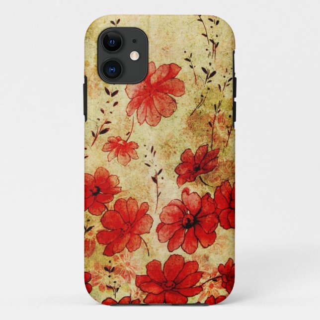 Capa Para iPhone Da Case-Mate iPhone 5 do 赤くグランジな花の (Verso)