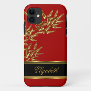 Capa Para iPhone Da Case-Mate iPhone 5 Elegante Asiático Bambu Dourado Vermelho