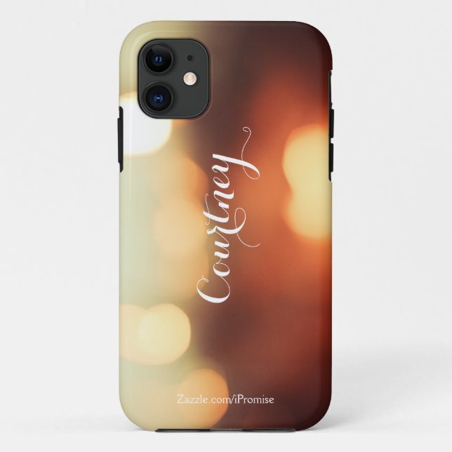 Capa Para iPhone Da Case-Mate Iphone Bokeh Caramelo (Verso)