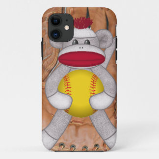 Capa Para iPhone Da Case-Mate iPhone do macaco da peúga do softball ou capa de