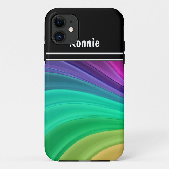 Capa Para iPhone Da Case-Mate iPhone do monograma 5 casos abstratos (Verso)