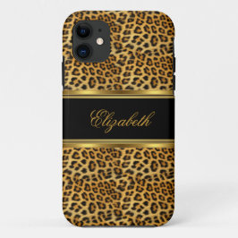 Capa Para iPhone Da Case-Mate iPhone Elegante Chique Dourado Leopardo