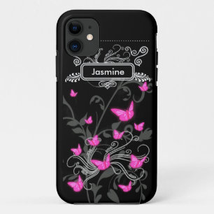 Capa Para iPhone Da Case-Mate iPhone SE + iPhone 5/5S Case Pink Butterflies