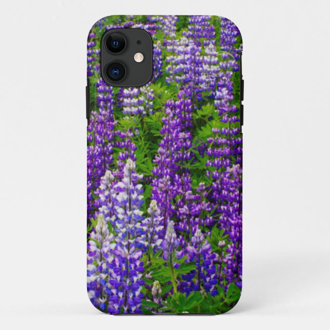 Capa Para iPhone Da Case-Mate Islândia. Vik i Myrdal. Campo de Lupinos (Verso)