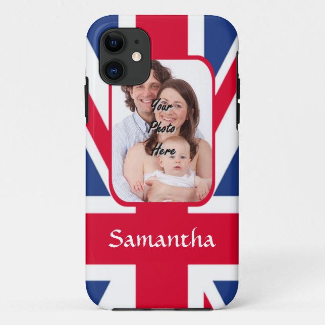 Capa Para iPhone Da Case-Mate Jack de união personalizado (Verso)