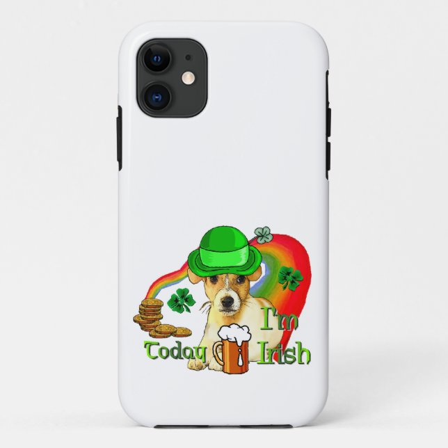 Capa Para iPhone Da Case-Mate Jack Russell Terrier St Patricks (Verso)