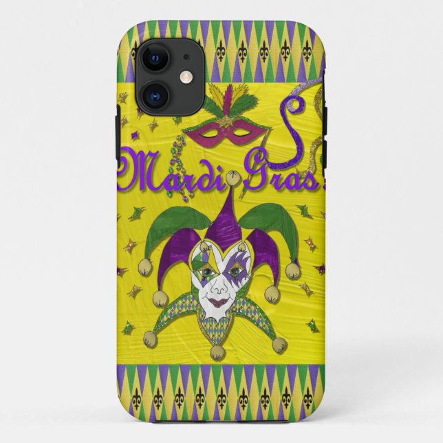Capa Para iPhone Da Case-Mate Jester Mask Mardi Gras Harlequin (Verso)