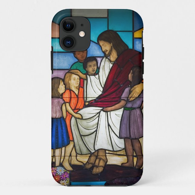 Capa Para iPhone Da Case-Mate Jesus com crianças (Verso)