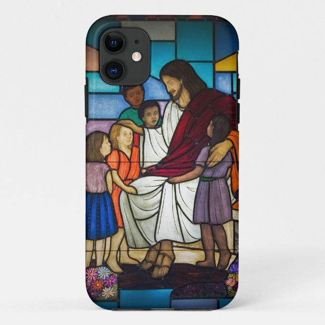 Capa Para iPhone Da Case-Mate Jesus com Crianças (Verso)
