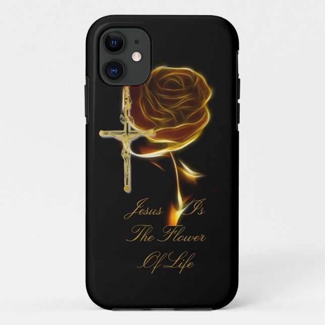 CAPA PARA iPhone DA Case-Mate JESUS É A FLOR DA VIDA (Verso)