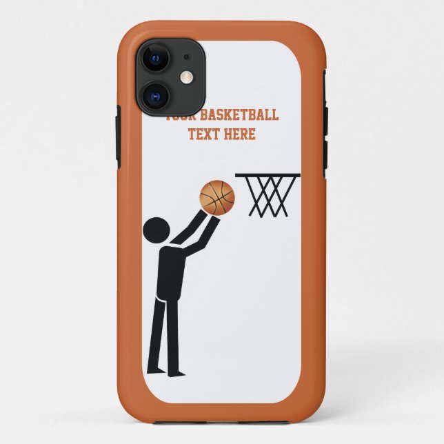 Capa Para iPhone Da Case-Mate Jogador de basquetebol personalizado (Verso)