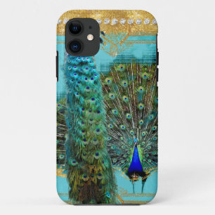 Capa Para iPhone Da Case-Mate Jóia barroco do brilho do ouro das penas de cauda