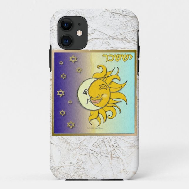 Capa Para iPhone Da Case-Mate Judaica 12 Tribos Israel Issachar Art (Verso)