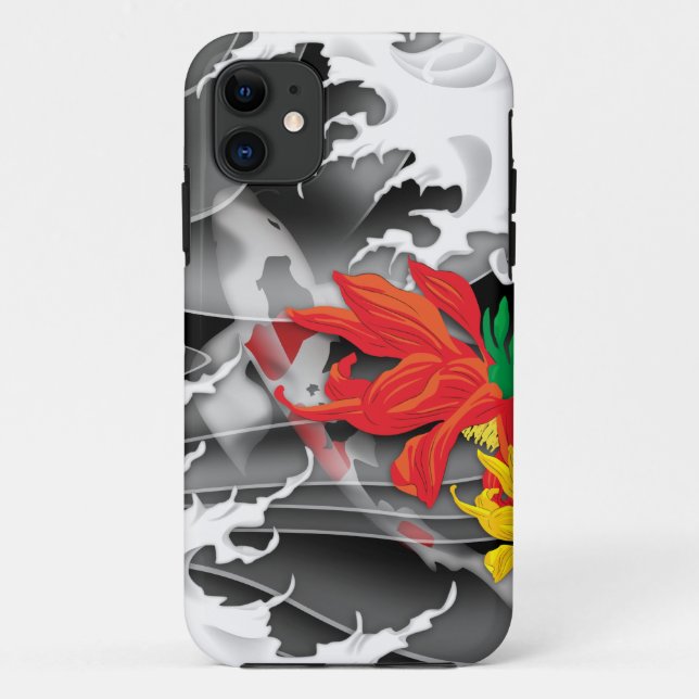 Capa Para iPhone Da Case-Mate Koi tradicional japonês sob água (Verso)