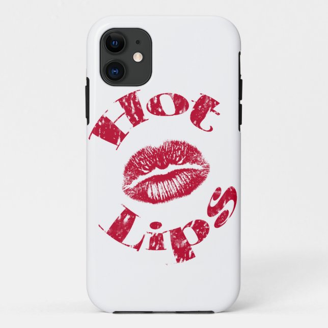 Capa Para iPhone Da Case-Mate Lábios, Lábios vermelhos (Verso)