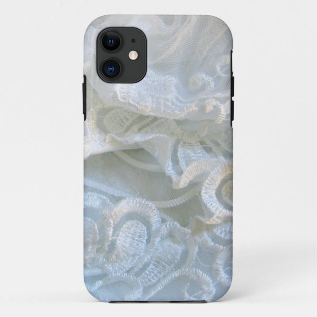 Capa Para iPhone Da Case-Mate Lace branco esfregado (Verso)