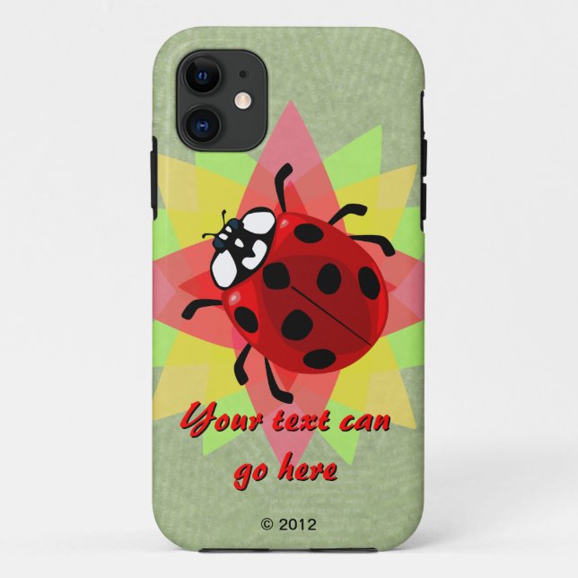 Capa Para iPhone Da Case-Mate Ladybug de sete pontas (Verso)