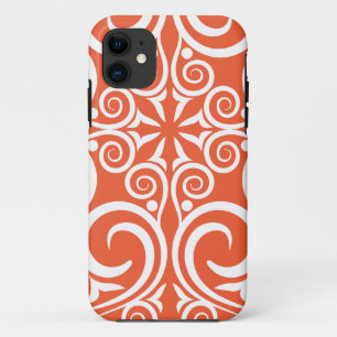 Capa Para iPhone Da Case-Mate Laranja celta do teste padrão do vintage do