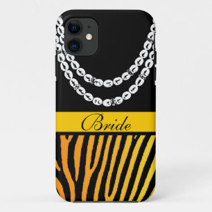 Capa Para iPhone Da Case-Mate Laranja-zebra listras-noivas iphone 5 caso