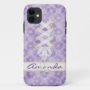 Capa Para iPhone Da Case-Mate Lavanda floral com fita