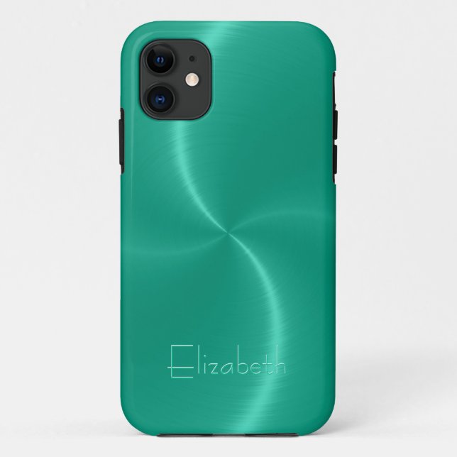 Capa Para iPhone Da Case-Mate Legal metal brilhante radial de aço (Verso)