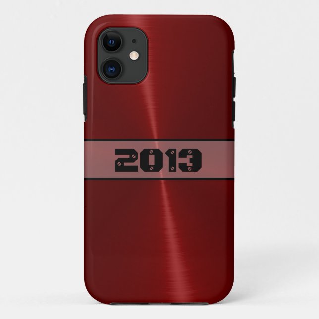 Capa Para iPhone Da Case-Mate Legal Red Shinless Steel Metal sem Manchas (Verso)