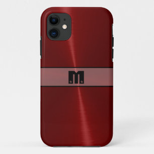 Capa Para iPhone Da Case-Mate Legal Red Shiny Stainless Steel Metal 14