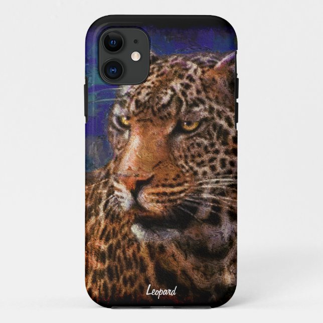 Capa Para iPhone Da Case-Mate Leopardo Africano Grande Gato Selvagem Art iPhone  (Verso)
