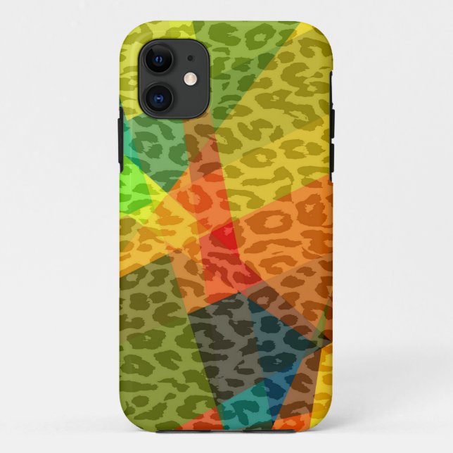 Capa Para iPhone Da Case-Mate Leopardo Cubismo Abstrato Art | Padrão Geométrico  (Verso)
