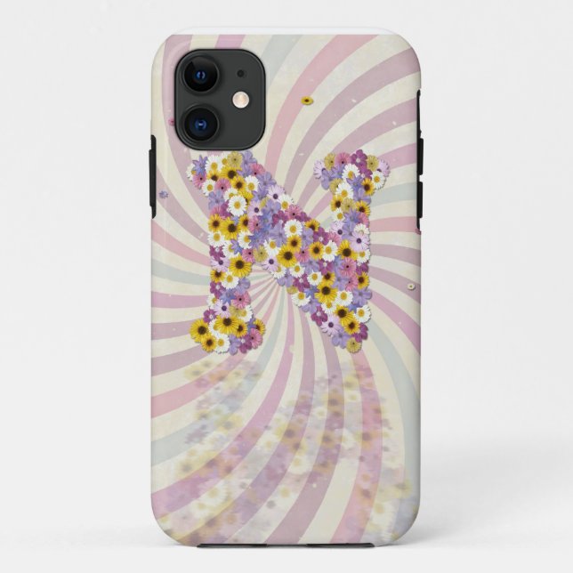 Capa Para iPhone Da Case-Mate Letra de Flor N (Verso)