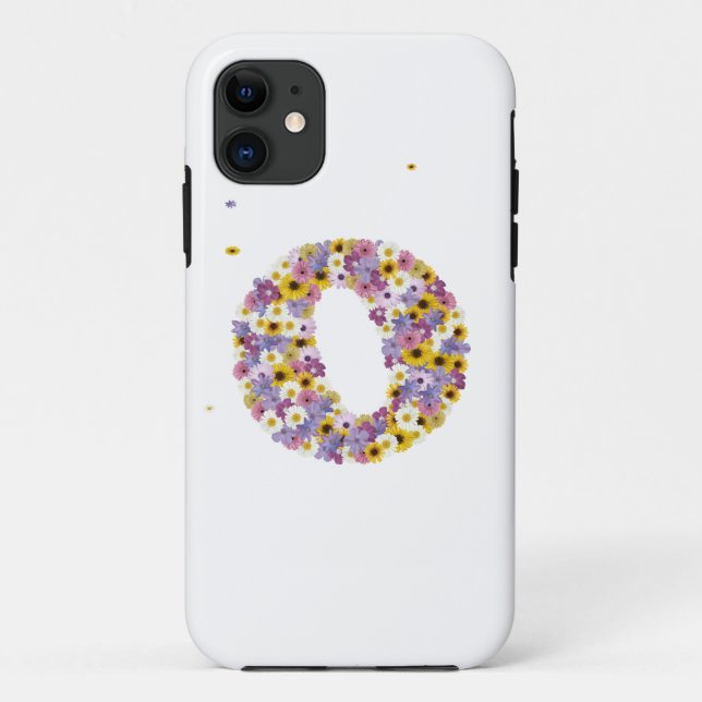Capa Para iPhone Da Case-Mate Letra de Flor O (Verso)
