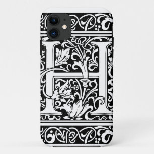 Capa Para iPhone Da Case-Mate Letra H Monograma Medieval Arte Nova