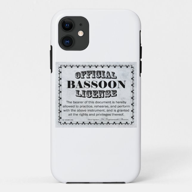 Capa Para iPhone Da Case-Mate Licença Bassoon (Verso)